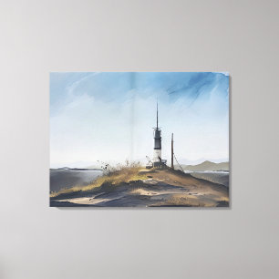 Vuurtoren leidt je naar huis canvas afdruk