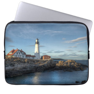 vuurtoren   Lichte vuurtoren van Portland Head Laptop Sleeve