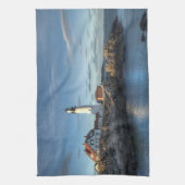 vuurtoren | Lichte vuurtoren van Portland Head Theedoek (Verticaal)