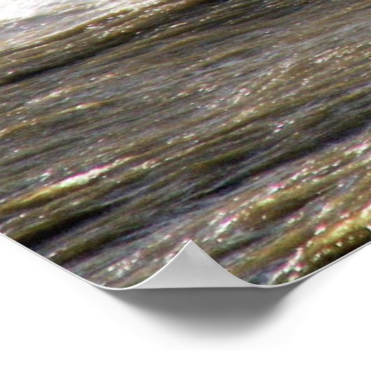 Vuurtoren maakt golfslag poster (Hoek)