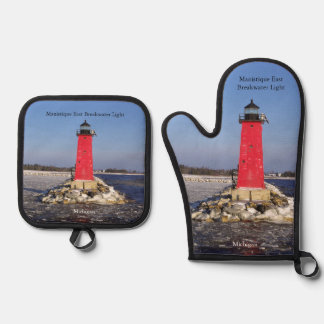 Vuurtoren Mainstique East Breakwater Ovenwant & Pannenlap Set