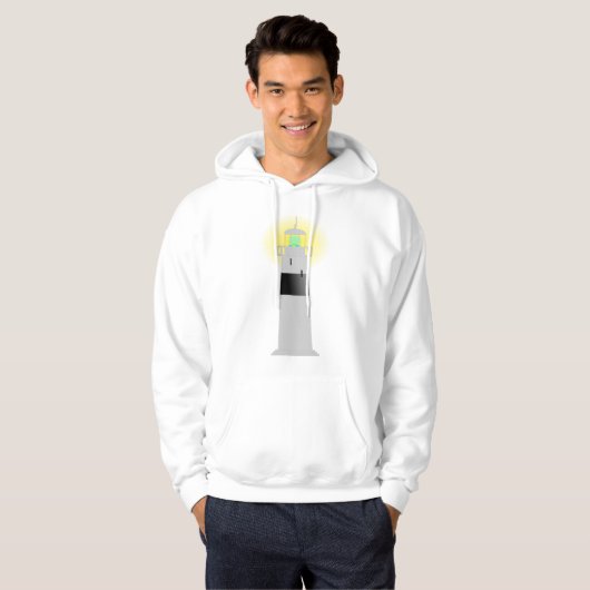 Vuurtoren Mannen Hoodie (Voorkant volledig)