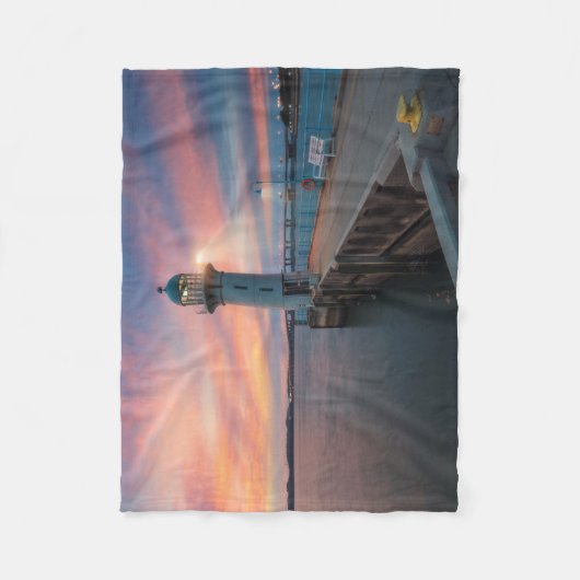 vuurtoren | Marina, Singapore Fleece Deken (Voorkant)