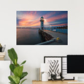 vuurtoren | Marina, Singapore Poster (Thuiskantoor)