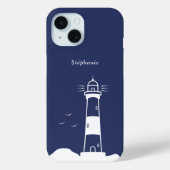 Vuurtoren Marine Blauw Case-Mate iPhone Case (Achterkant)