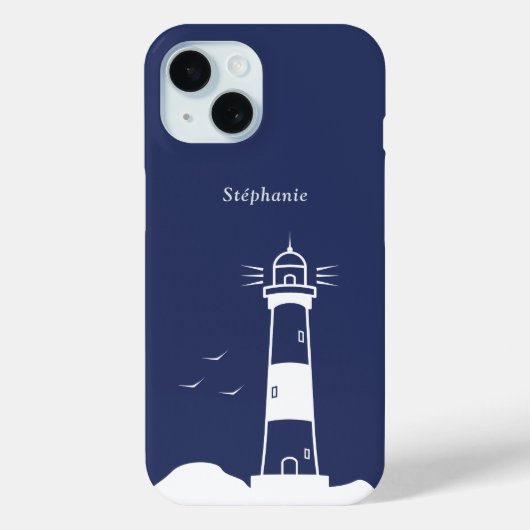 Vuurtoren Marine Blauw Case-Mate iPhone Case (Achterkant)