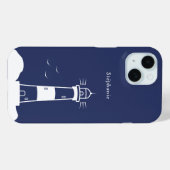 Vuurtoren Marine Blauw Case-Mate iPhone Case (Achterkant (horizontaal))