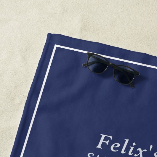 Vuurtoren Marine Blauw Strandlaken (In situ)