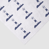 Vuurtoren Marine Blauw Tissuepapier (Detail)