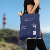 Vuurtoren Marine Blauw Tote Bag
