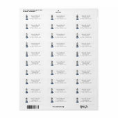 Vuurtoren Maritiem Nautisch Etiket (Full Sheet)