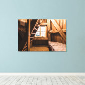 vuurtoren | Meer van Vanern Interior Zweden Canvas Afdruk (Insitu (Houten vloer))