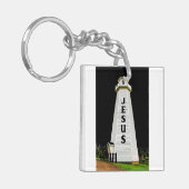 Vuurtoren met de naam Jesus Fine Art Photography Sleutelhanger (Voorkant Links)