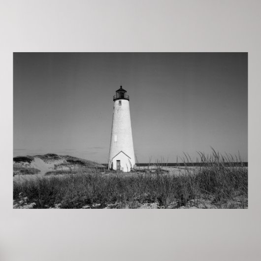 Vuurtoren met groot punt poster (Voorkant)
