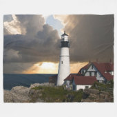 Vuurtoren met groot vuursteentje fleece deken (Voorkant (Horizontaal))