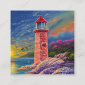 vuurtoren, met hun iconische torens en toonladders vierkante visitekaartje (Voorkant)