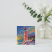 vuurtoren, met hun iconische torens en toonladders vierkante visitekaartje (Staand voorkant)