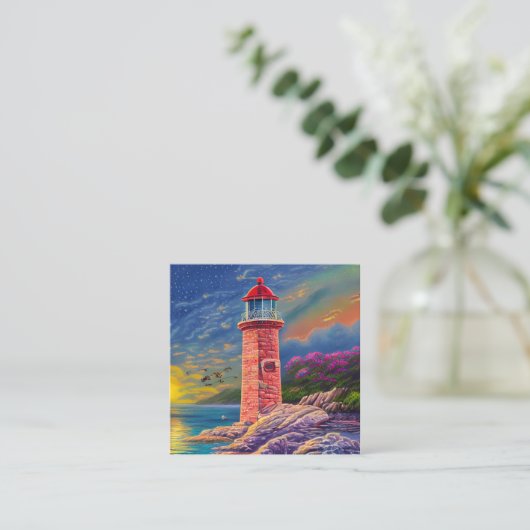 vuurtoren, met hun iconische torens en toonladders vierkante visitekaartje (Staand voorkant)