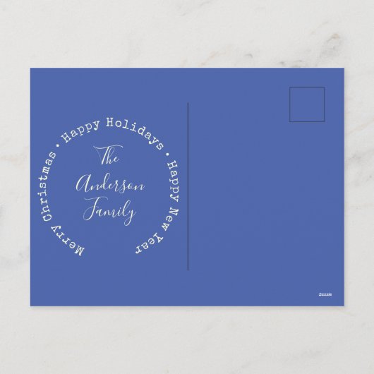 Vuurtoren met kerst en kerst feestdagenkaart (Achterkant)