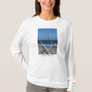 Vuurtoren met lange hoes t-shirt