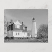 Vuurtoren met ouderdomscomfort briefkaart (Voorkant)