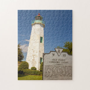 Vuurtoren met ouderdomscomfort legpuzzel