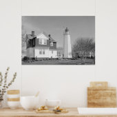 Vuurtoren met ouderdomscomfort poster (Keuken)