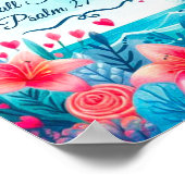 Vuurtoren met Psalm 27:1, Inspirerend Poster (Hoek)