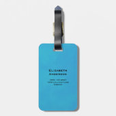 Vuurtoren met rode Waterverf Bagagelabel (Achterkant verticaal)