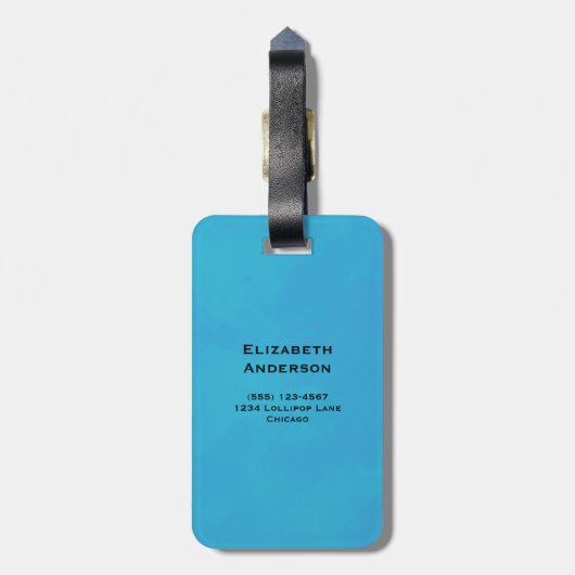 Vuurtoren met rode Waterverf Bagagelabel (Achterkant verticaal)