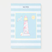 Vuurtoren met rode Waterverf Post-it® Notes (Voorkant)