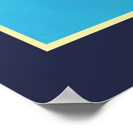 Vuurtoren met rode Waterverf Poster (Hoek)