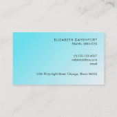 Vuurtoren met rode Waterverf Visitekaartje (Achterkant)