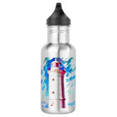 Vuurtoren met strandthema waterfles  (Rechts)