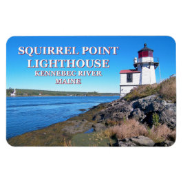 Vuurtoren met vierkant punt, Maine Flexi Magnet Magneet