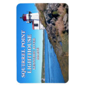 Vuurtoren met vierkant punt, Maine Flexi Magnet Magneet (Verticaal)