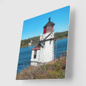 Vuurtoren met vierkant punt, met ringbandklok vierkante klok (Hoek)