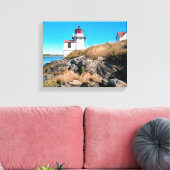 Vuurtoren met vierkante openingen, Maine Canvas af (Insitu (Woonkamer))