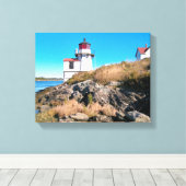 Vuurtoren met vierkante openingen, Maine Canvas af (Insitu (Houten vloer))