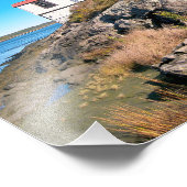 Vuurtoren met vierkante pennen, foto's afdrukken foto afdruk (Hoek)