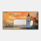 Vuurtoren met Vogels Bureaumat (Keyboard & Muis)