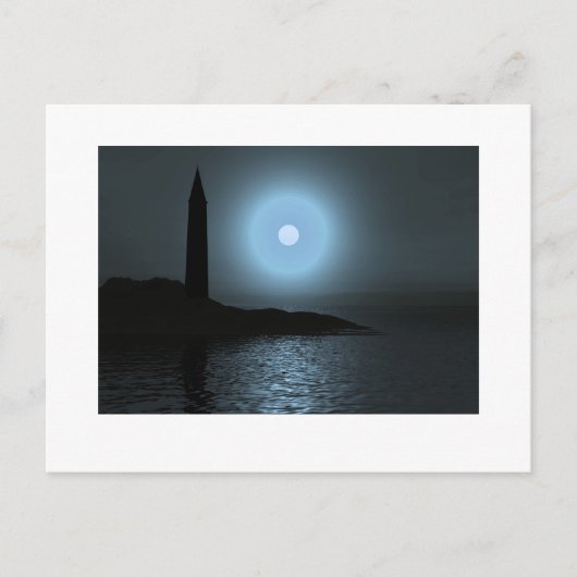 vuurtoren met vuursteentje1 briefkaart (Voorkant)