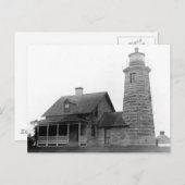 vuurtoren met windmolens briefkaart (Voorkant / Achterkant)