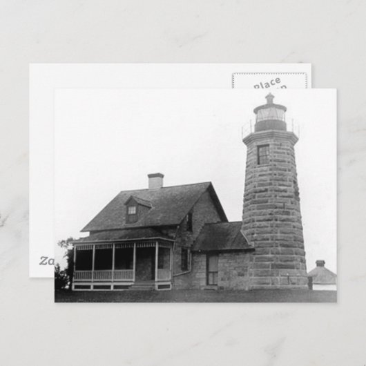 vuurtoren met windmolens briefkaart (Voorkant / Achterkant)