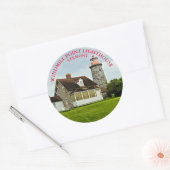 vuurtoren met windmolens, Vermont Round Stickers (Envelop)
