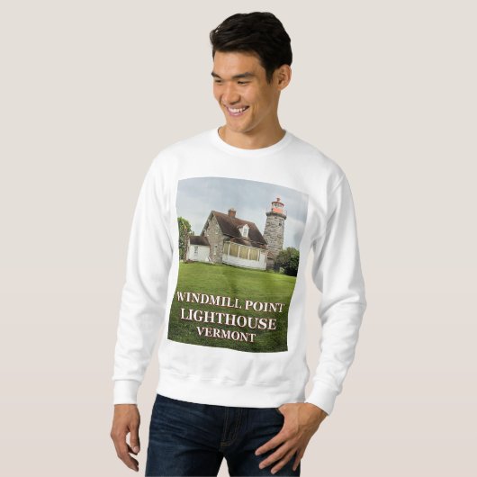 vuurtoren met windmolens, Vermont Sweatshirt (Voorkant volledig)