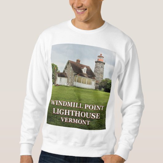 vuurtoren met windmolens, Vermont Sweatshirt (Voorkant)