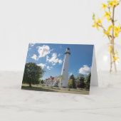 vuurtoren met windpunt, racine Notecard Kaart (Gele Bloem)