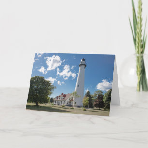 vuurtoren met windpunt, racine Notecard Kaart