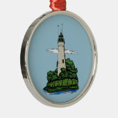 vuurtoren metalen ornament (Rechts)